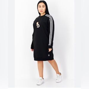 Adidas Women's Originals Crew Dress HT3773 - US XS/UK 6- Black - Sportswear Fit"